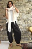 Annie Cushion Cotton Cuff Barrel Pant Chocolate